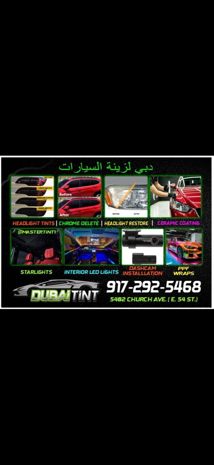 Duabi Tint services flyer